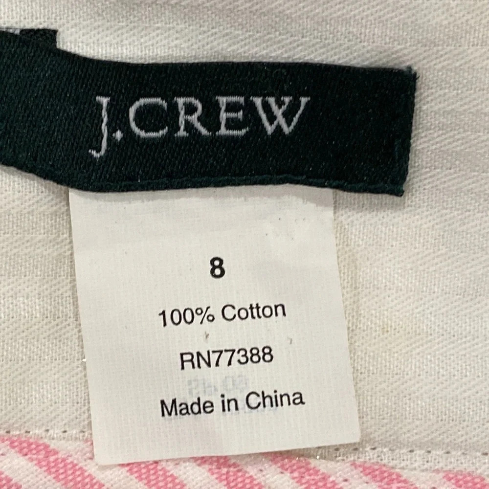 J.Crew Deco-Dots Mini Skirt Cotton Cream Tan Size 8 - Picture 6 of 6